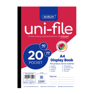 Marlin Uni-file Display Books  20 Pocket