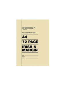 FS A4 College Exercise Book Irish Margin- 72 Pages