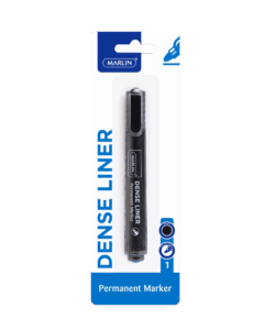 Marlin Dense Liners Permanent Markers  1’s Black