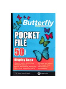 Butterfly A4 Pocket File–50 Pages