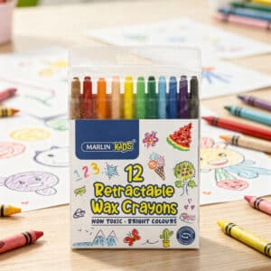 Marlin crayons retractable-12 pack