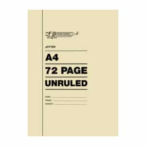 A4 Jotter Unruled -72 Pages