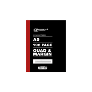 A5 Hardcover Quad Notebook 192 Pages