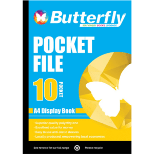 Butterfly A4 Pocket File –10 Pages