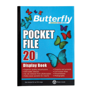 Butterfly pocket file A4 -20 pages
