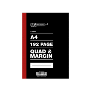 Counter Book Quad & Margin A4 2-Quire -192 Pages