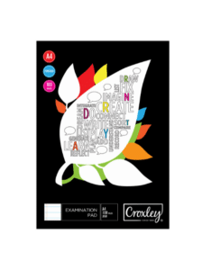 Croxley JD581 F&M 100 Sheet Punched & Ruled Examination Pad