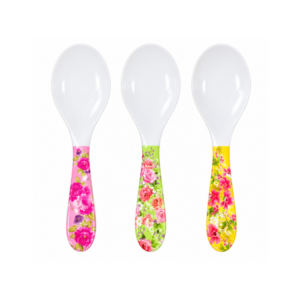 Floral Print Large Melamine Spoon – Lightweight, Reusable Kitchen Utensil