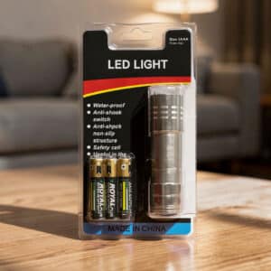 Torch Light with Batteries – 8.5cm