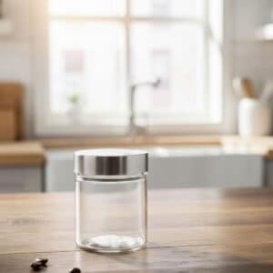 Small Kitchen Canister – Airtight Storage Jar for Pantry & Dry Goods