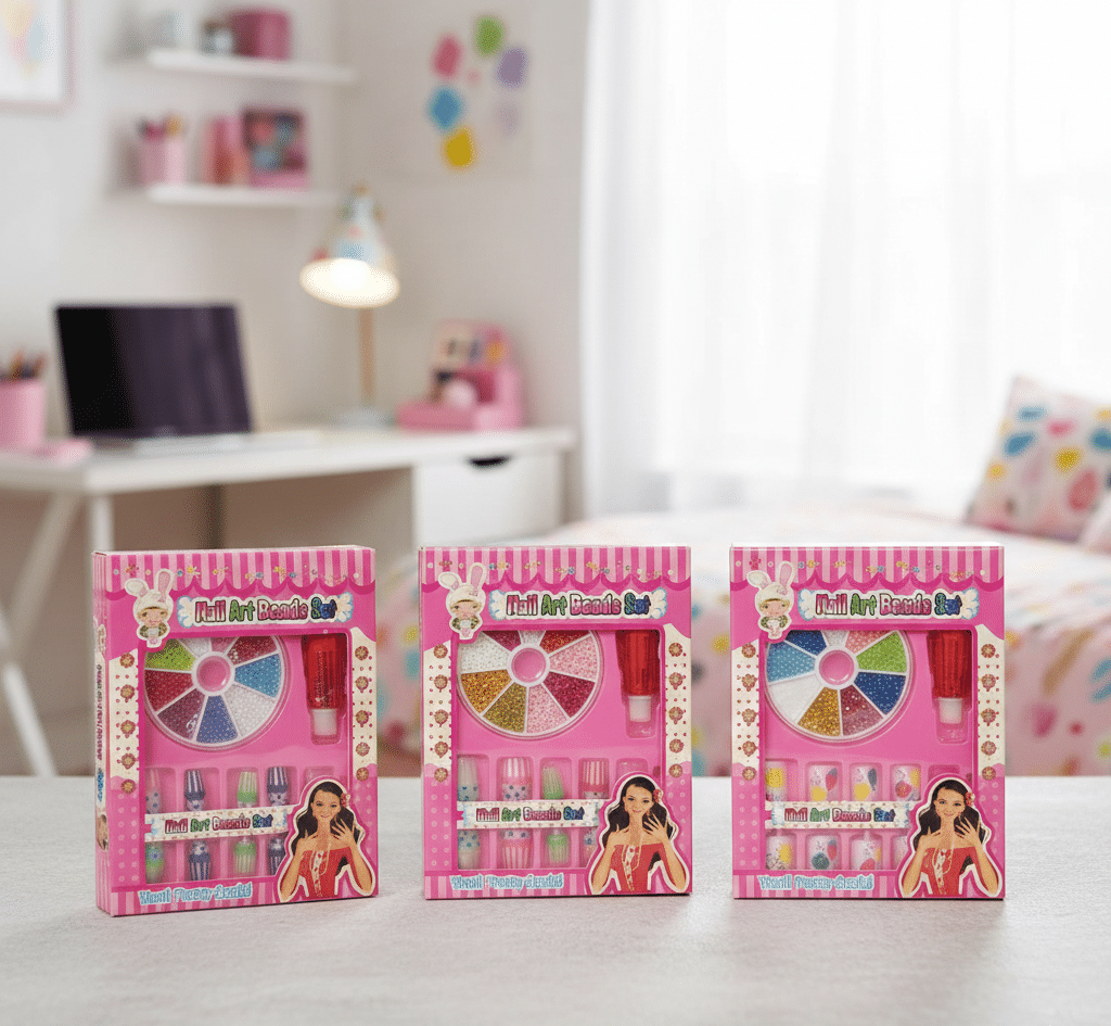 Nail Art Decorations & Beads Set