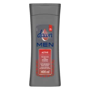 Dawn Men Active Fast Absorbing Body Lotion for Dry Skin 400ml