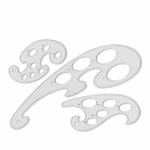 Technical Drawing French Curves Set 3-Pack
