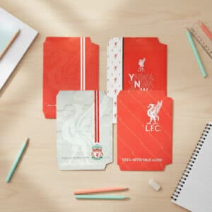 Liverpool FC Precut A4 Book Covers –5-Pack