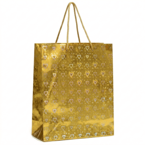Metallic Gift Bag 23×27×8cm – Shiny Party & Celebration Present Bag