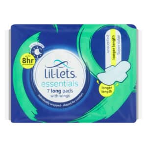 Lil-lets Unscented Long Sanitary Pads 7 Pack