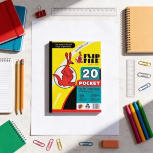 A4 Kangaroo Flip File Folder -20 Pocket