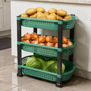 Oval 3-Tier Vegetable Rack