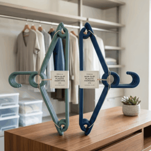 5PCS Plastic Hangers Assorted Colors