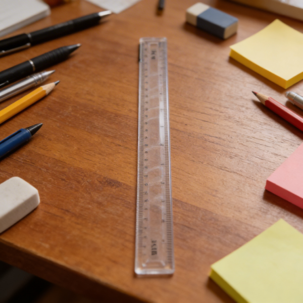 Accounts Ruler Clear Ruler 30cm x 3cm - A5 Cash and Carry