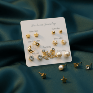 Earring Carded 7 Pairs
