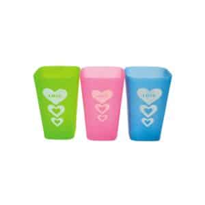 Plastic Square Cup – Single Reusable Drinking Cup