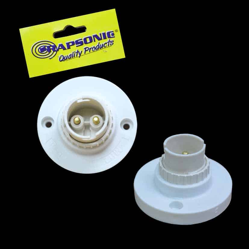 Bayonet Holder – White