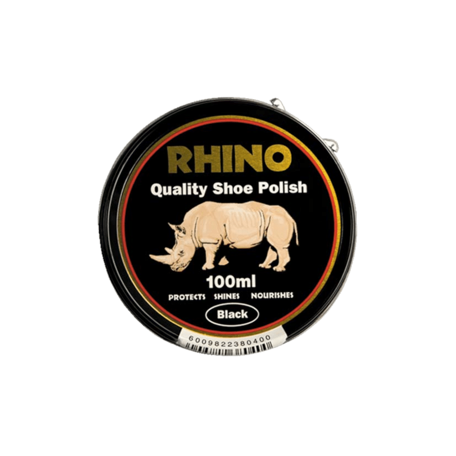 Rhino Black Shoe Polish – 100ml