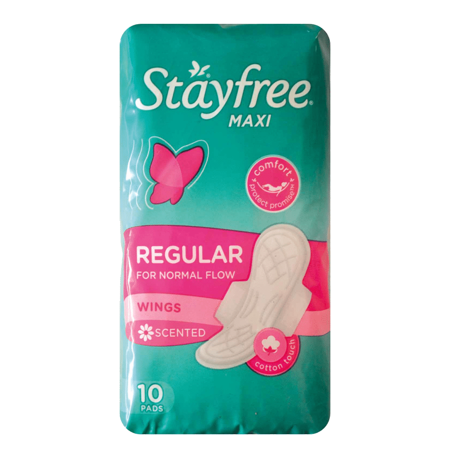 Stayfree Maxi Thick Reg Scennted 10pk