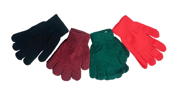 School Gloves Plain Color Medium 17cm