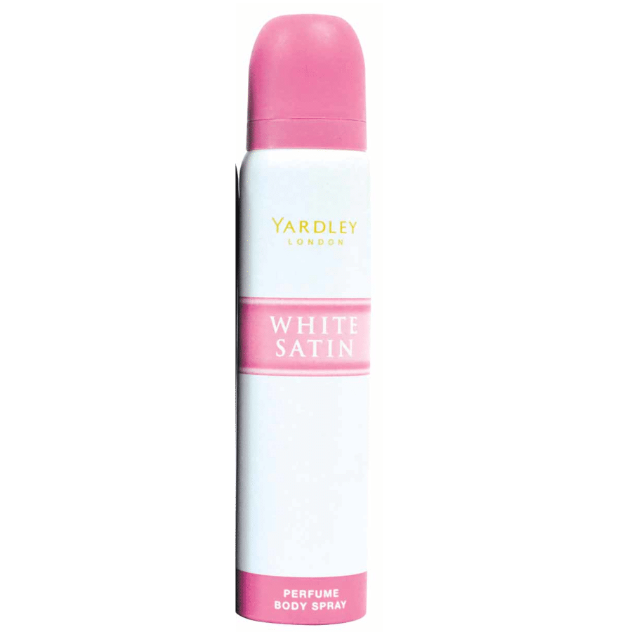 Yardley White Satin Body Spray 90ml – Long-Lasting Fragrance for Women