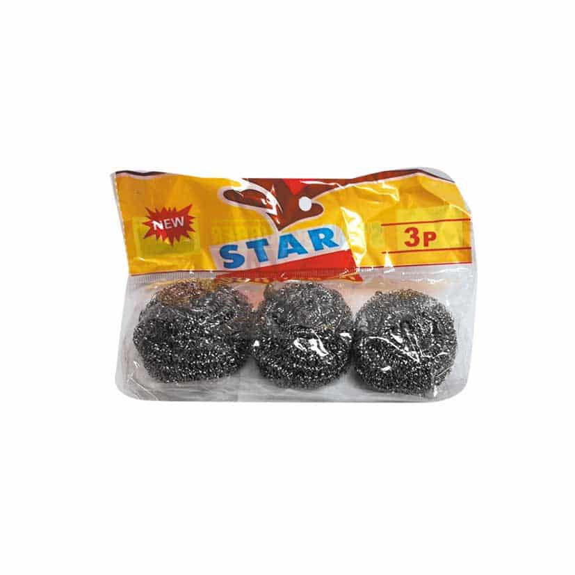 Steel Scourer Balls 3 Pack – Heavy-Duty Stainless-Steel Cleaning Scrubbers