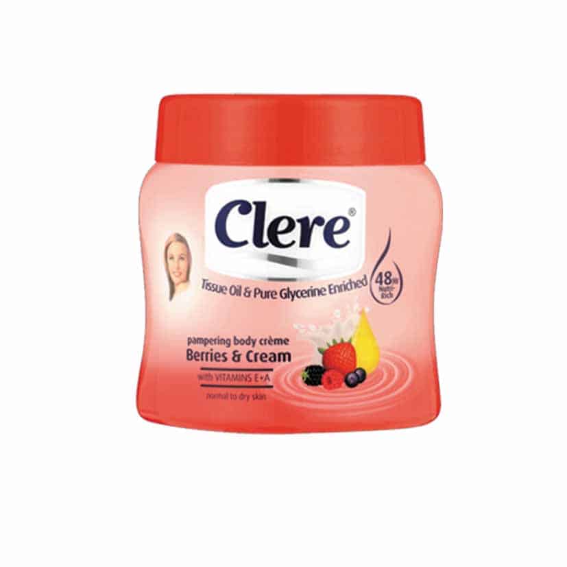 Clere Berries & Cream Body Creme 500ml
