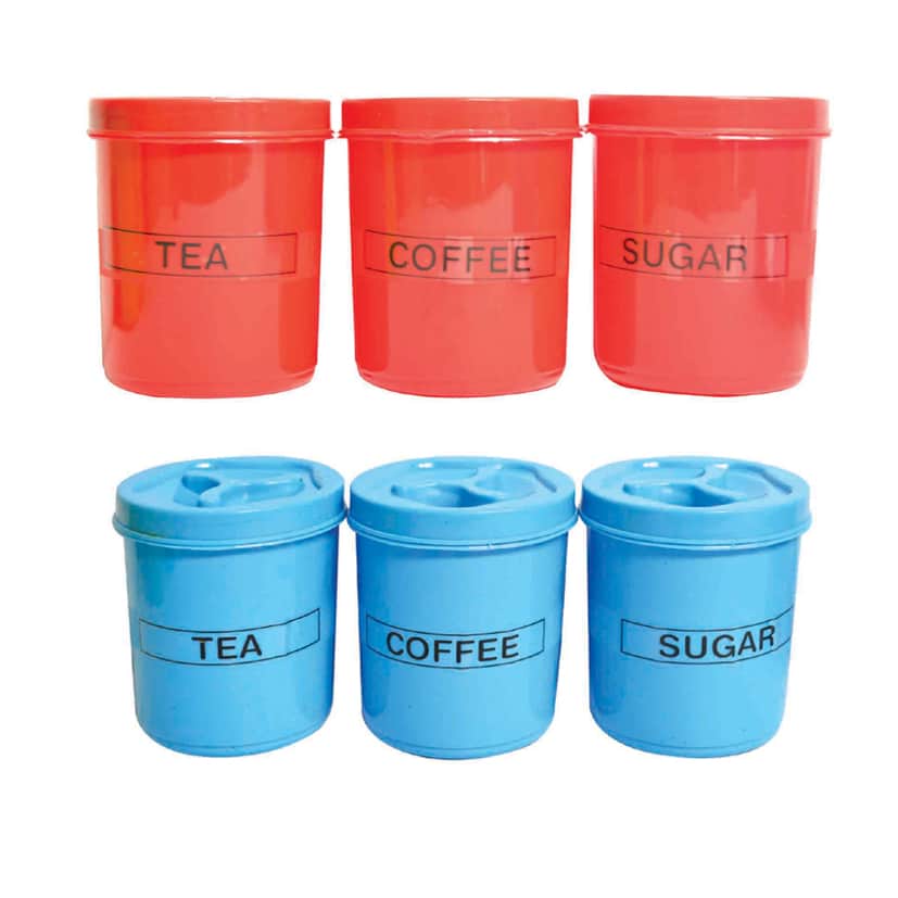 3-Piece Canister Set – Tea,Coffee, Sugar