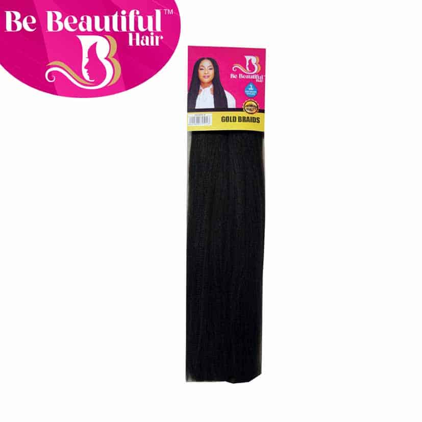 Be Beautiful Gold Braids Hair Extensions – #Black