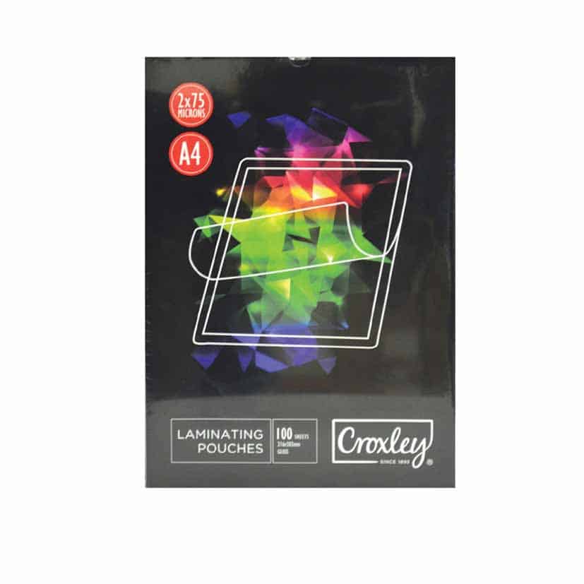 Croxley Laminating Pouches-100 pack A4