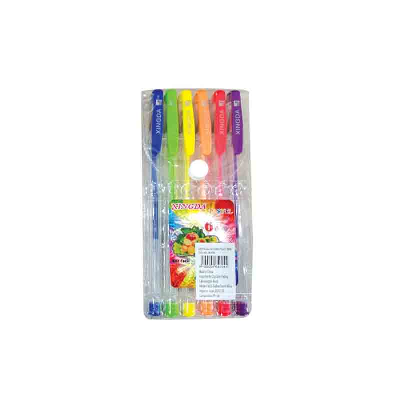 Colour Gel Ink Pens 6 Pack