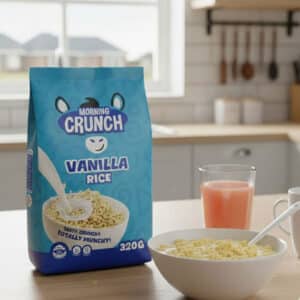 Morning Crunch Cereal Vanilla-Rice 320g