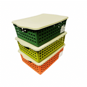 Covered Storage Basket – Stylish & Practical Organizer with Lid