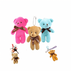 Soft Plush Tiny Bear Keyring – Cute & Cuddly Teddy Bear Keychain