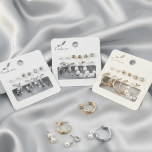 Stud and Hoop Earring Pack – Versatile Jewelry Set for Everyday Style
