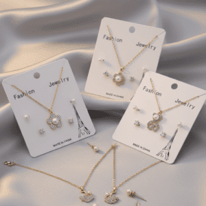 Elegant Necklace, Ring & Earring Set – Complete Jewellery Set for Every Occasion