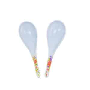 Large Melamine Spoon – Floral Print Durable Serving & Kitchen Spoon