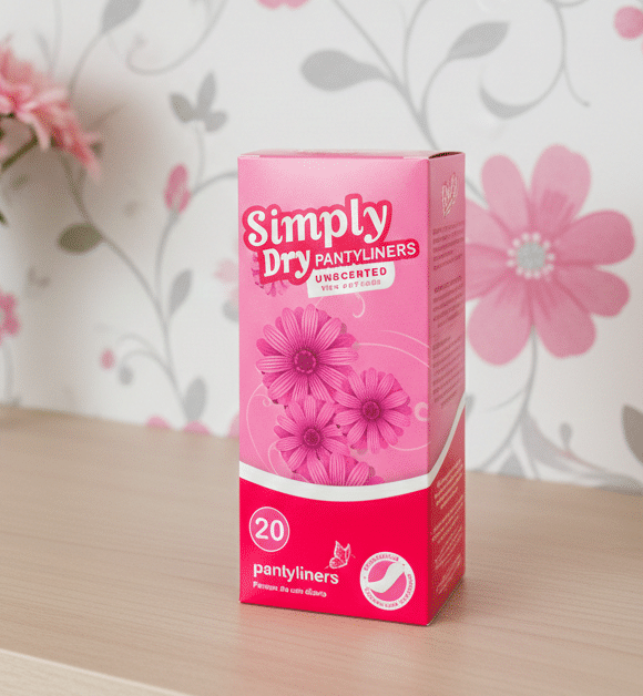 Simply Dry Unscented Panty Liners 20s – Daily Freshness & Comfortable Protection