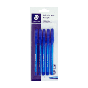 Staedtler Blue Ballpoint Pens-5 pack