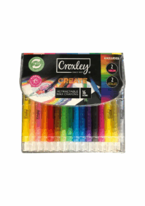 Croxley Retractable Wax Crayons-16 pack