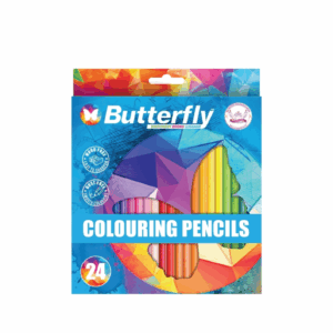 Butterfly Woodfree Colour Pencils–24-Pack