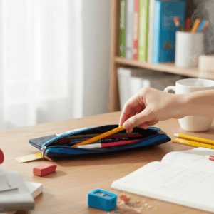 4Kids School Pencil Bag Denim Blue 33cm