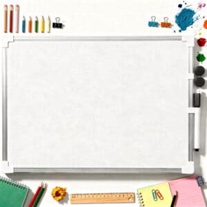 Aluminium White Board with pen