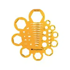 Draughtsman Stencil Nuts and Bolts